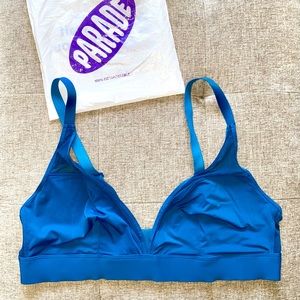 Parade Plunge Bralette blue